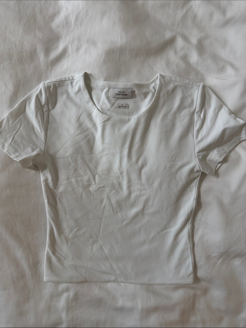Babaton White Crop Top